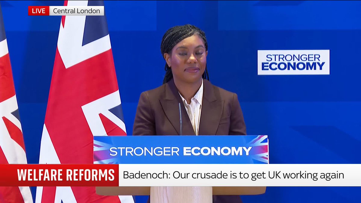 "Does poverty in any form bother you?" - Sam Coates Sky to Tory leader Kemi Badenoch after welfare speech "Of course", she replies but says it shouldn't be dealt with by "taking money from people who are struggling and giving it to people on benefits".