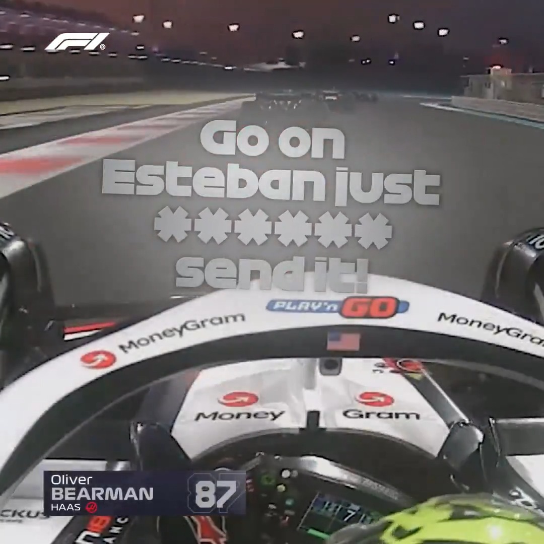 We all could do with a hype man like Ollie Bearman 🥰 #F1 #AbuDhabiGP