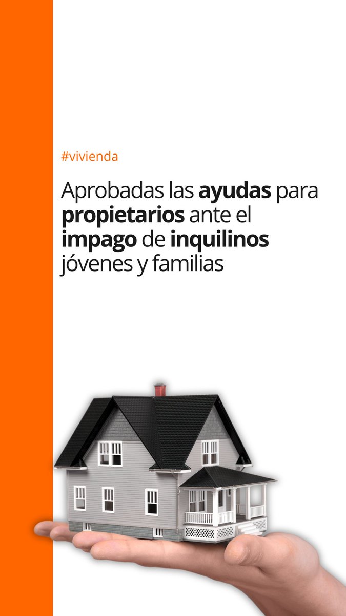 ✅ El Gobierno cubrirá los impagos del alquiler de menores de 35 años y familias con hijos 🔗 Todos los detalles en el siguiente enlace: