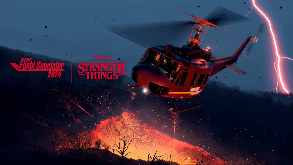 Microsoft Flight Simulator 2024 introduces Netflix’s Stranger Things expansion, out Dec 9 📡 Recreation of Hawkins with more than 40 iconic locations 🚁 Five exhilarating missions Full details: