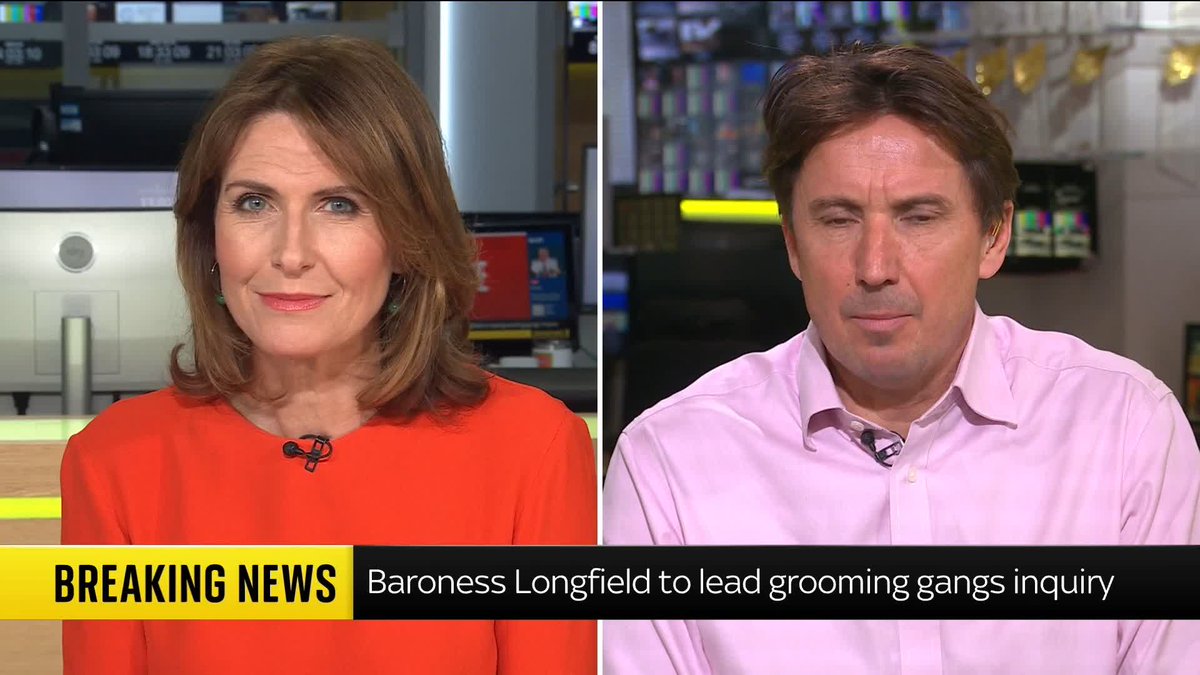 BREAKING: Baroness Anne Longfield, the former children's commissioner, will lead the grooming gangs inquiry, reports Jason Farrell. Politics latest 🔗 📺 Sky 501