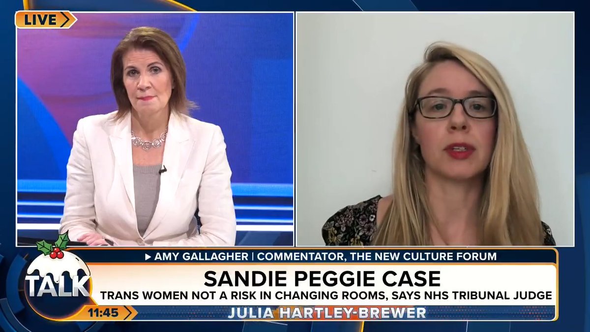 🚨 "This ruling really does show that gender ideology really is alive and well, not just in the NHS, but in the judiciary as well." Julia and Amy Gallagher's scathing response to an employment tribunal judge's use of the term "assigned female at birth". Julia Hartley-Brewer