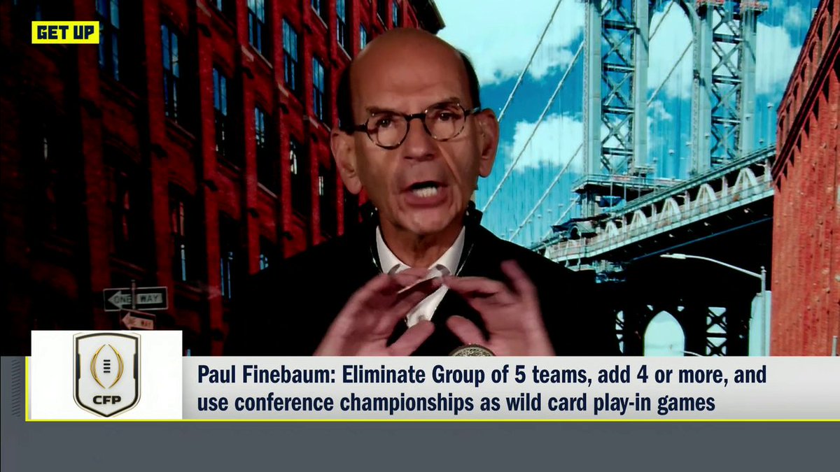 "It's time to get rid of the G5 schools." Paul Finebaum weighs in on what he would do to fix the CFP system 👀