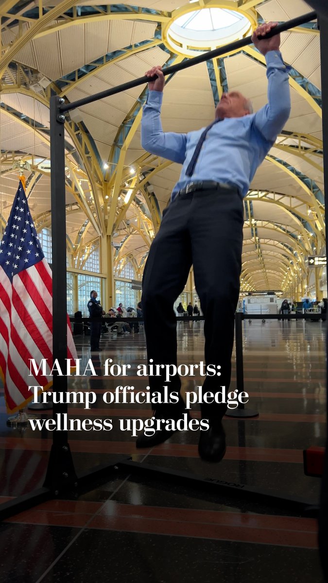 Trump Cabinet officials Sean P. Duffy and Robert F. Kennedy Jr. did pull-ups and introduced the $1 billion “Make Travel Family Friendly Again” initiative. The federal funding will be used to improve the passenger experience at airports.