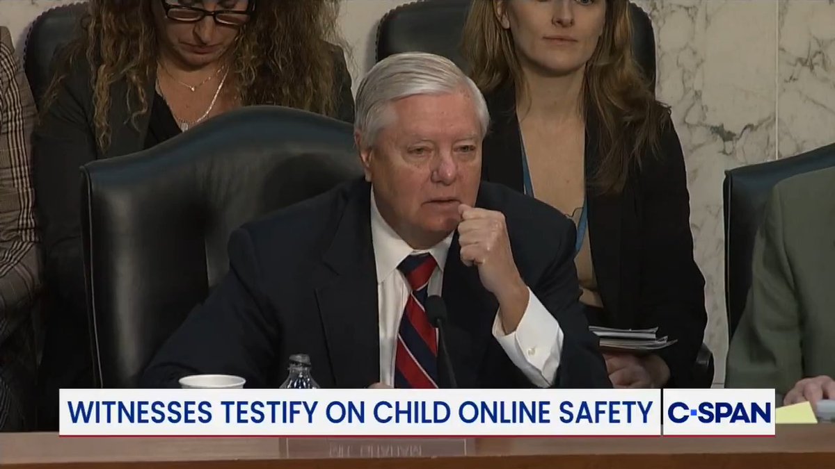 Sen. Lindsey Graham: “Do y'all agree that we've as a nation miserably failed our children? That we have hearings, and we talk that we've done very little to protect them as of this date?” Witnesses: “Yes.” Graham: “That is a damning indictment of all of us.”