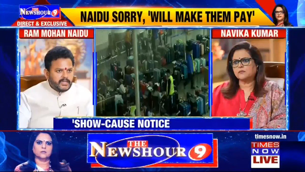 IndiGo Crisis | Aviation Minister On Times Now "We have advised the regulator to cut down 10% of IndiGo’s operations on prime routes.." -Aviation Minister Ram Mohan Naidu Kinjarapu in conversation with Navika Kumar