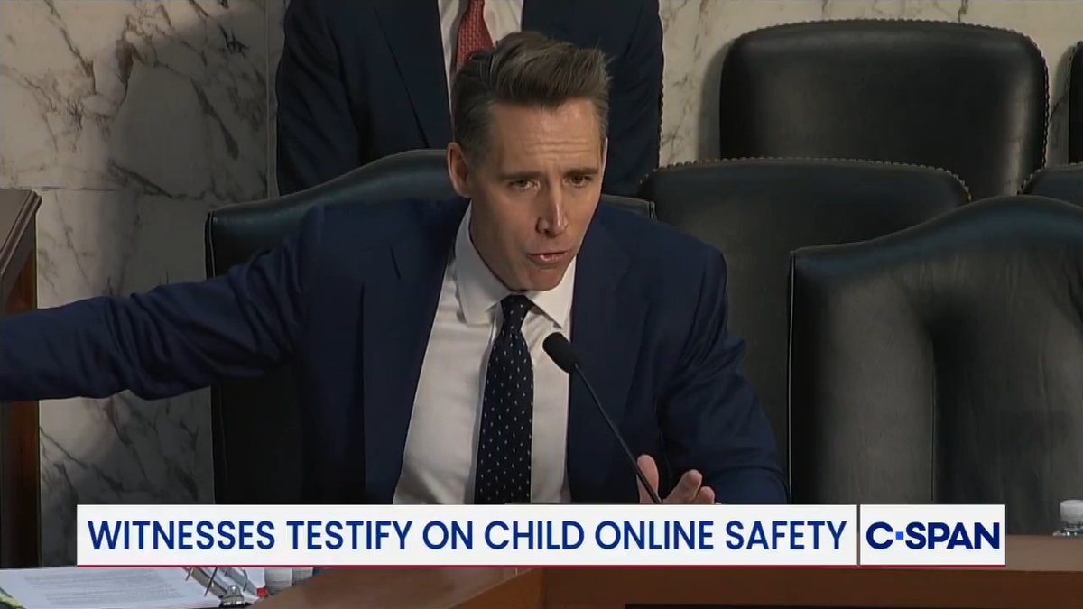 Sen. Josh Josh Hawley: “Let’s just be honest, we may as well put a sign on the floor of the Senate that says, ‘Property of Big Tech,’ because nothing moves across that floor, in my observation, nothing that they don’t want.”