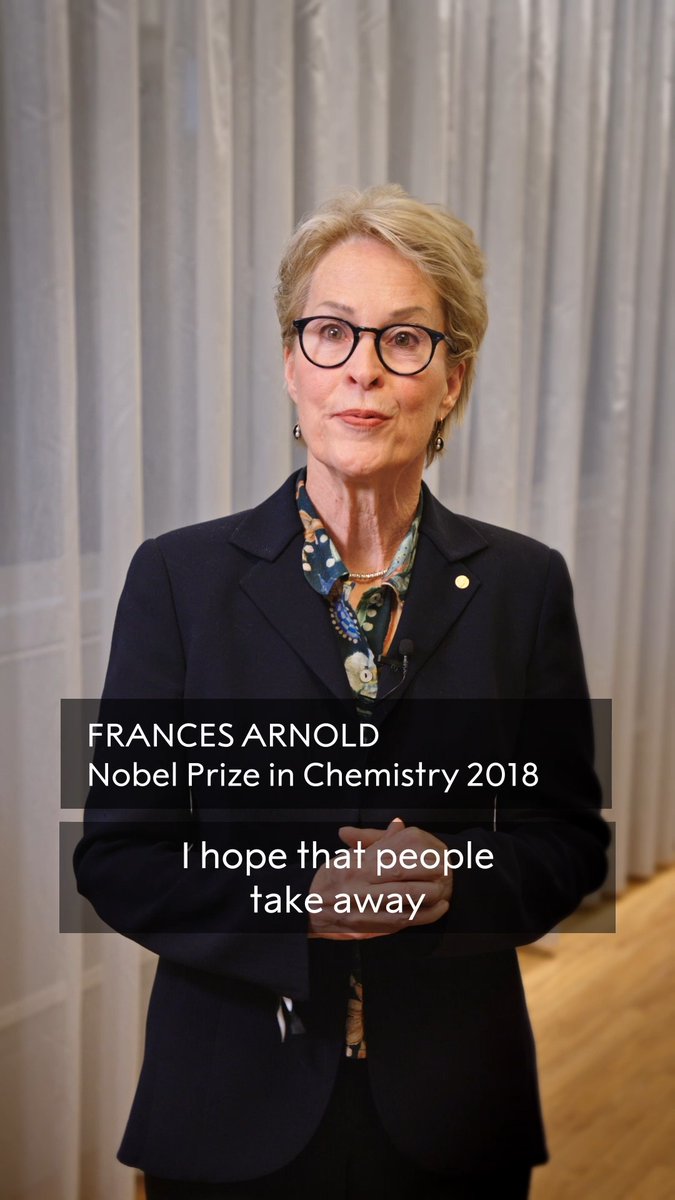 "Science provides creative new solutions." Frances Arnold gave us her takeaways from today's Nobel Week Dialogue: Health For All. If you missed the live event, you can watch it here: