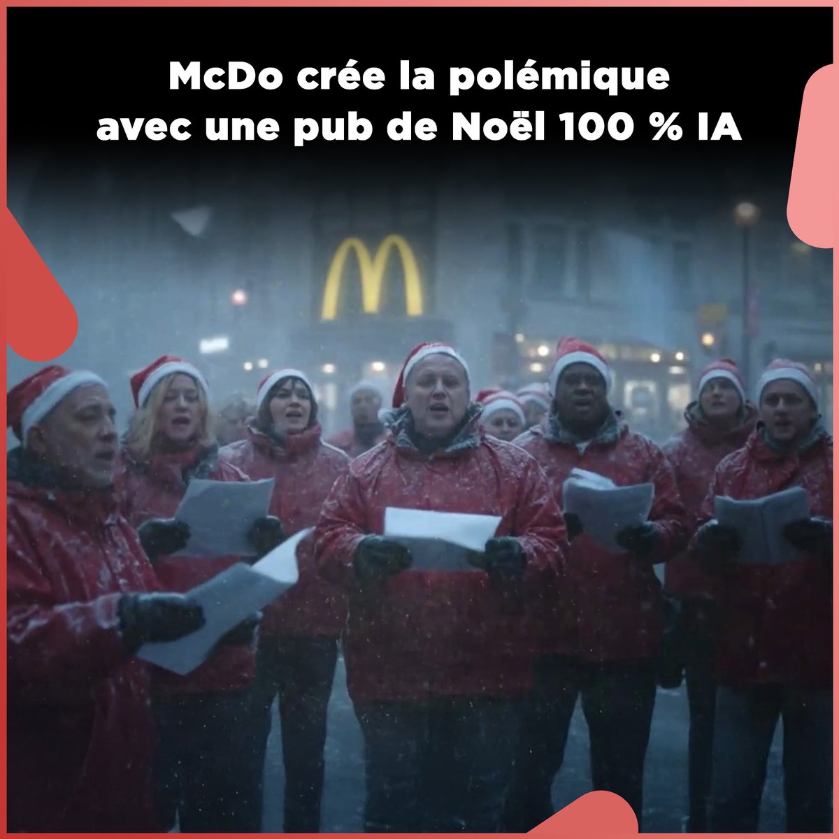 McDonaldโs crรฉe la polรฉmique avec sa nouvelle pub de Noรซl ๐ La vidรฉo a suscitรฉ tant de rรฉactions que la marque a dโabord coupรฉ les commentaires sur YouTubeโฆ avant de la retirer complรจtement. Faux pas de communication ou tentative dโinnovation ? Quโen pensez-vous ? ๐