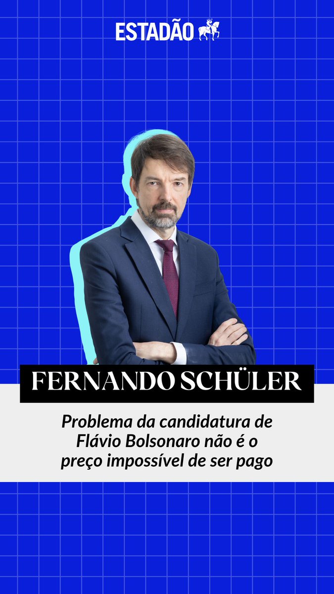 ✍🏻 Fernando Schüler: Problema da candidatura de Flávio Bolsonaro não é o preço impossível de ser pago. Anistia defendida por senador para abrir mão de disputa pelo Planalto jamais será aprovada. Problema real que filho de ex-presidente enfrentará é a viabilidade de sua campanha.
