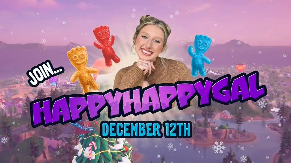 Control HappyHappyGal’s stream in Mischief Mode, presented by Sour Patch Kids Sour twist or sweet boost? Twitch chat decides on December 12th 6PM PST | Ad