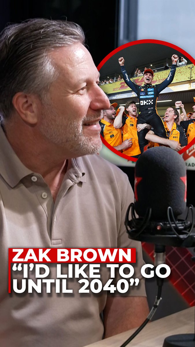 Don't worry, McLaren boss Zak Brown isn't going anywhere! 🏁🏆