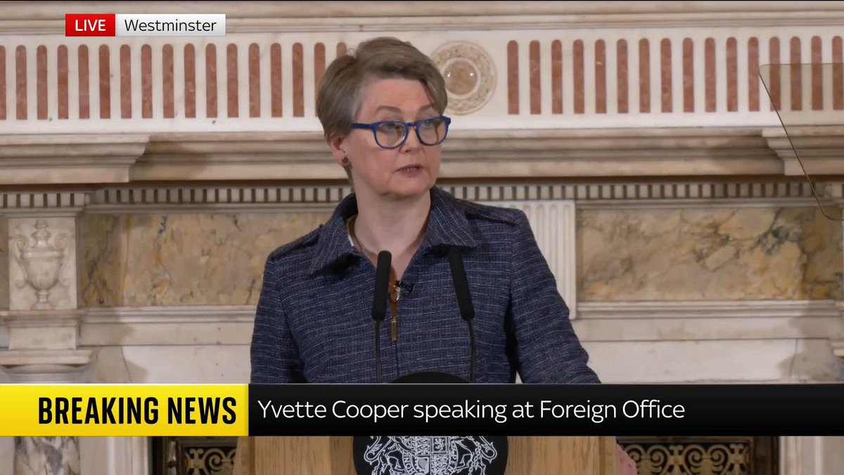 Foreign Secretary Yvette Cooper announces further sanctions aimed at tackling "Russian information warfare". She accuses Russia of using "classic Kremlin manipulation tactics" to "shape the narrative around global events". Live ➡️ 📺 Sky 501 & YouTube