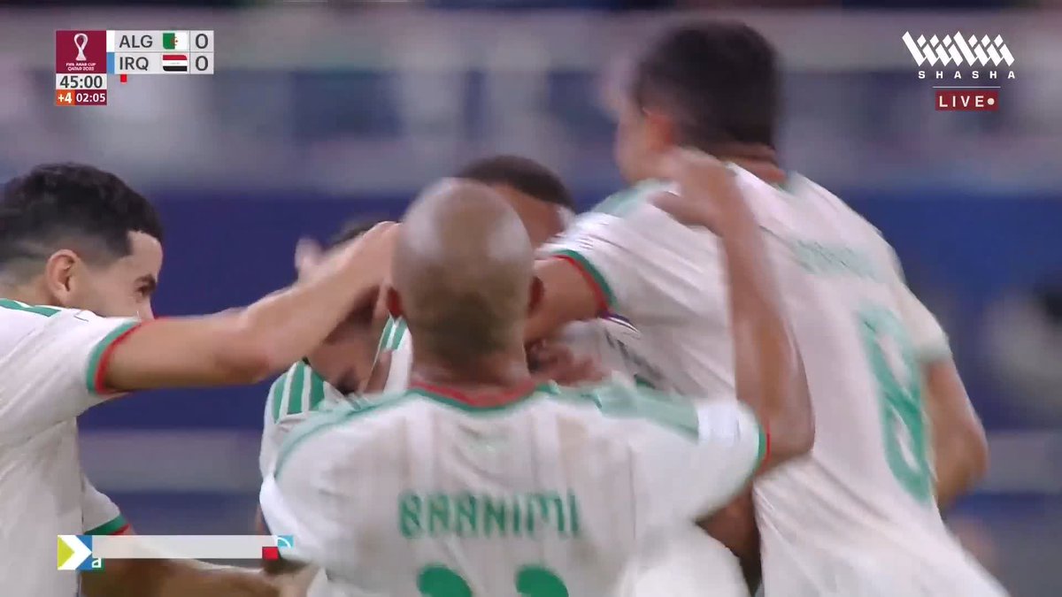 محمد توجاي يسجل الهدف الأول لصالح الجزائر 🇩🇿💚