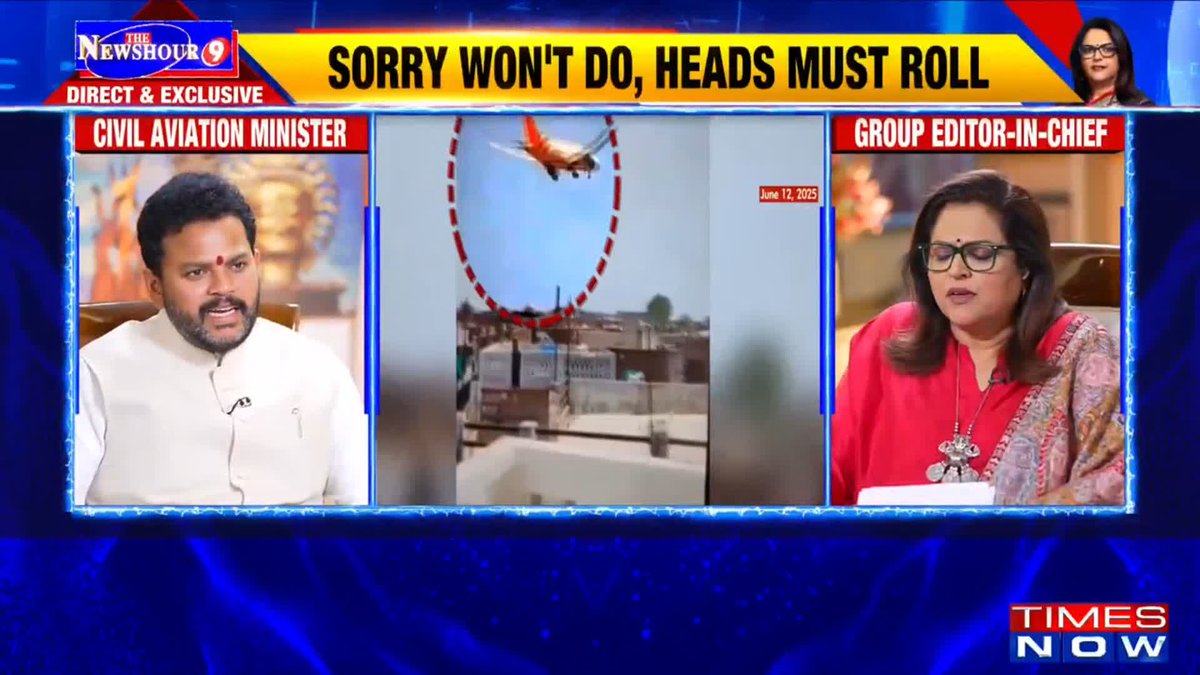 "When will Air India crash report come?" Watch Aviation Minister Ram Mohan Naidu Kinjarapu in conversation with Navika Kumar to find out!
