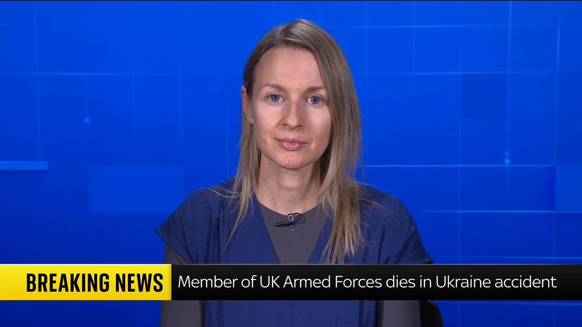 A member of the UK's armed forces has died in Ukraine following a "tragic accident", according to the Ministry of Defence. Sky's @HaynesDeborah reports ⬇️ Latest 🔗 📺 Sky 501, Virgin 602, Freeview 233 and YouTube