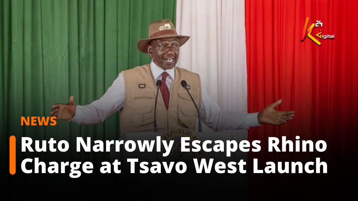 President Ruto Survives Close Encounter with Rhino During Tsavo West Sanctuary Launch