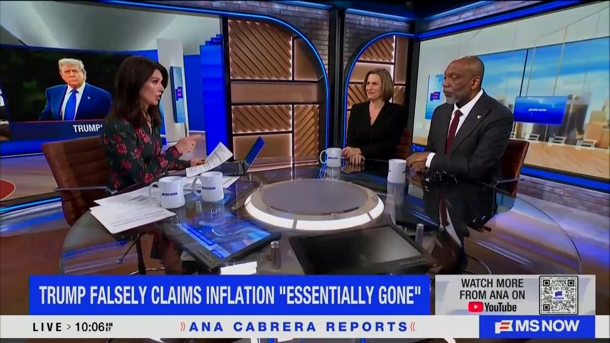 Host: Trump did not inherit the biggest inflation in US history. Inflation has actually picked up under Trump. Prices are up about 3% right now compared to when he unveiled his tariffs back in April. Grocery prices are up overall.