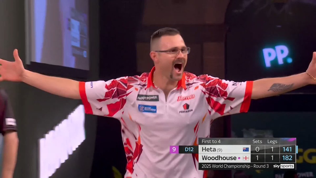 Come for the nine-darter, stay for the celebration! 😍 Damon Heta etched his name into the history books with a magical nine-darter at last year's World Darts Championship! Can 'The Heat' light up Ally Pally this year? 🔥