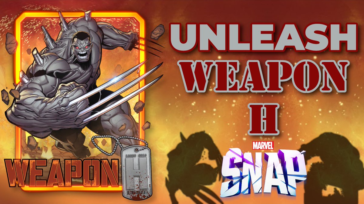 🧬Hulk strength. Wolverine rage. One unstoppable hybrid: Weapon H. Let Guest break down all the abilities, synergy, and deck tips.