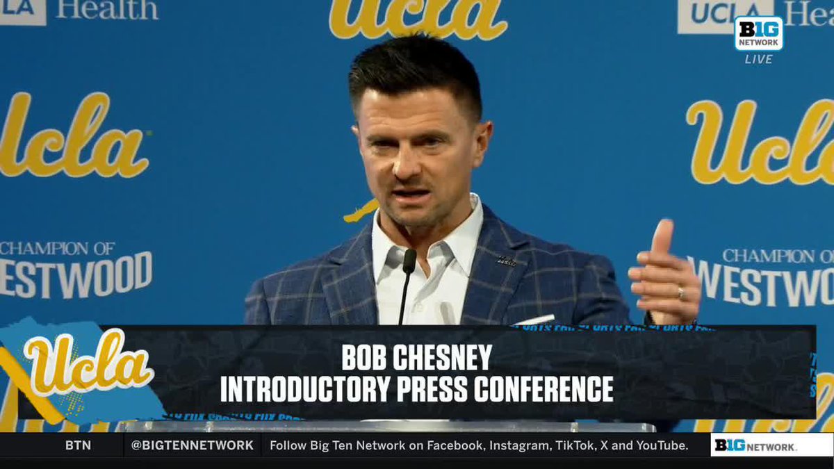 A perfect press conference from Bob Chesney today. Even something as simple as believing in UCLA sounds so much more genuine and optimistic when he says it