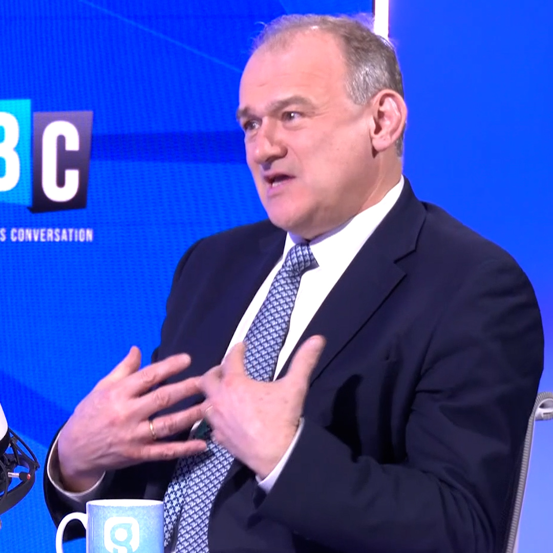 'This President is no friend of ours.' Ed Davey says Trump's latest criticism of Europe is a 'distraction from his huge failings' in the US.