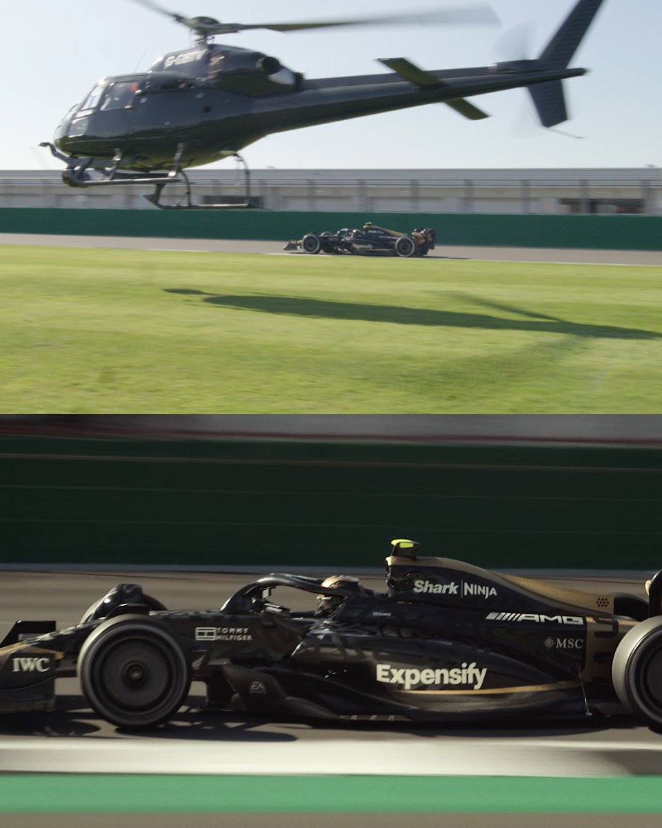 When drones can’t keep up, call in the helicopter. #F1TheMovie is streaming on Apple TV this Friday.