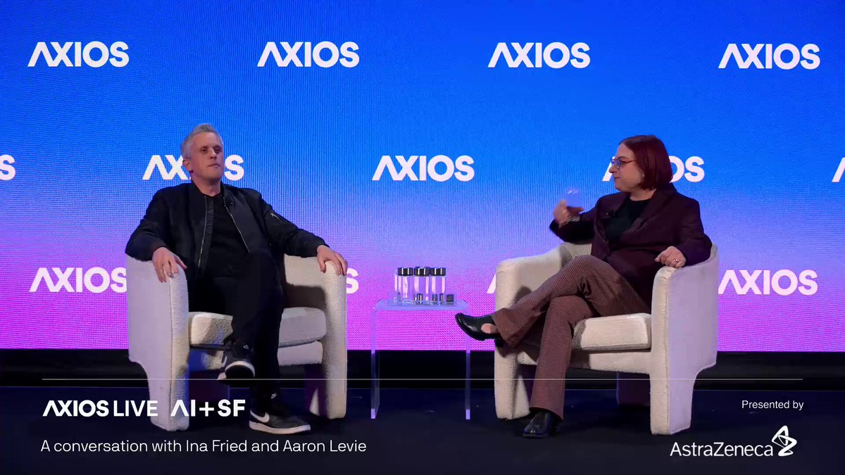 .@box co-founder and CEO Aaron Levie to Ina Fried on who’s going to win the AI race: “If you look at it over a five-year period, it’s sort of completely anybody’s game.”