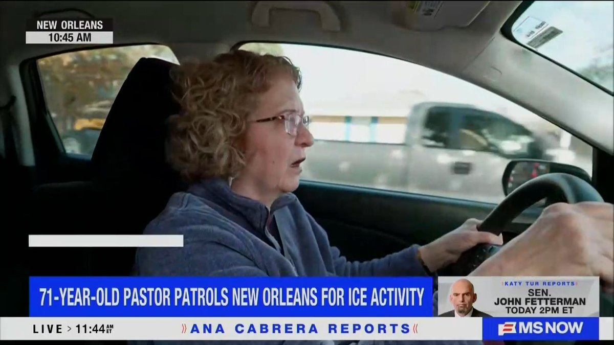 Pastor on why she patrols her neighborhood to document ICE activity: "My faith calls me right now to care for my neighbors as I care for myself. I want keep my neighbors safe and I do that by putting love into action, by driving around and documenting, legally, what is happening in my city right now."