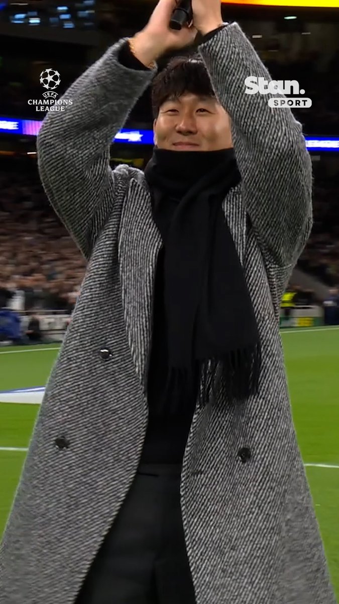 ‘This will always be my home, now come visit me in LA. Come on you Spurs!’ 🥹🤍 Heung-min Son is welcomed back to Tottenham Hotspur and what a return home it is. ↳ UEFA Champions League. Live & Exclusive on Stan Sport. #StanSportAU #UCL