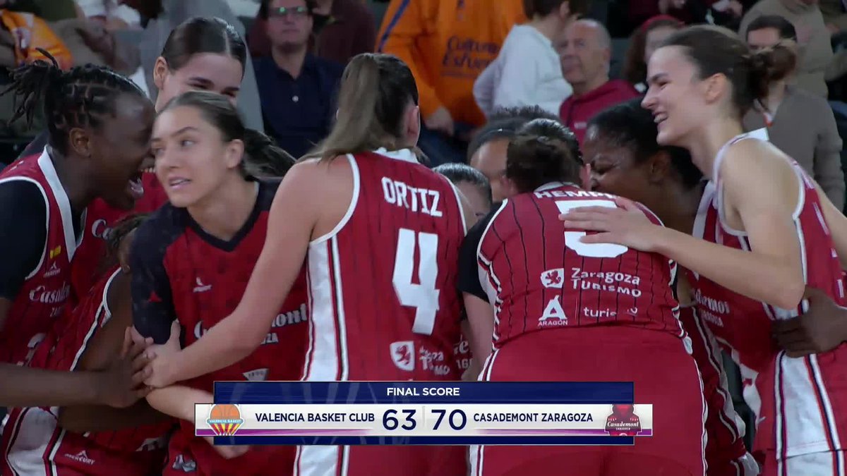 A 25-0 run. A 30-7 fourth quarter. The first lead with 1:28 to go. 𝗡𝗲𝘃𝗲𝗿 count Casademont Zaragoza out 🦁 #EuroLeagueWomen