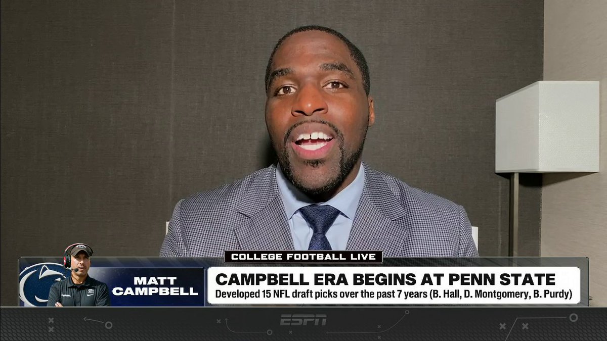 "Matt Campbell is a developer of people." 👏 Sam Acho is confident in Penn State's development under its new head coach, Matt Campbell ✍️