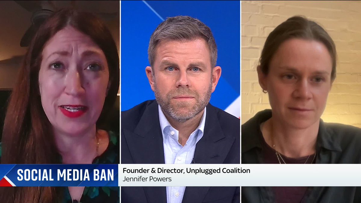 'There is growing evidence that social media is doing immense damage to our children.' Jennifer Powers tells Matt Barbet that the UK should follow Australia's lead and ban under-16s from social media. Latest ➡️ 📺 Sky 501, Virgin 602 and Freeview 233