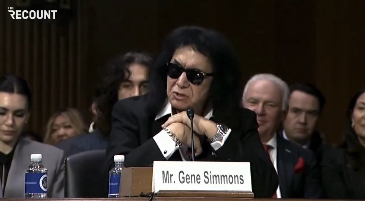 “I’ve done very well because America gave a first-generation legal immigrant the chance to do well.” — Gene Simmons of KISS, at a Senate hearing arguing for fairness in musicians' pay