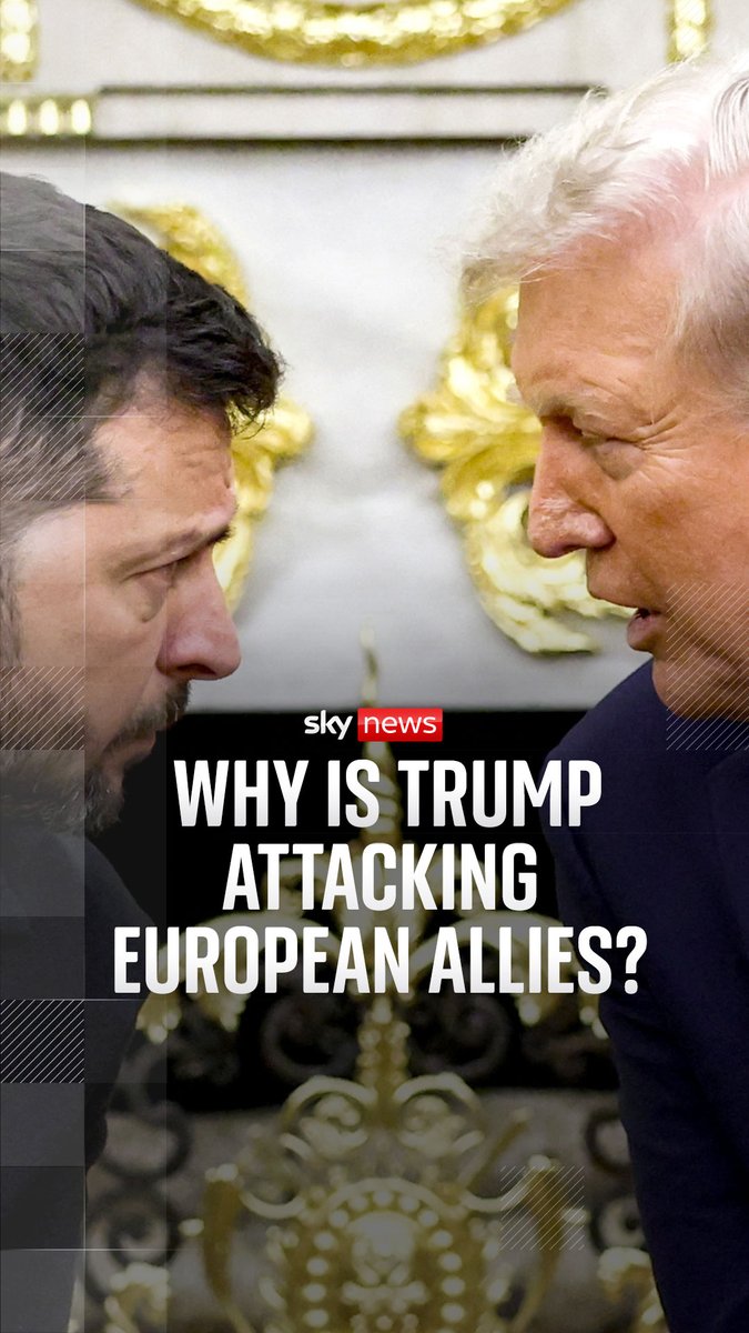 Donald Trump says Russia has the "upper hand" in Ukraine peace negotiations and that Volodymyr Zelenskyy needs to "get his act together and start accepting things". Mark Stone analyses the US president's hostility to its European allies. Read more ➡️