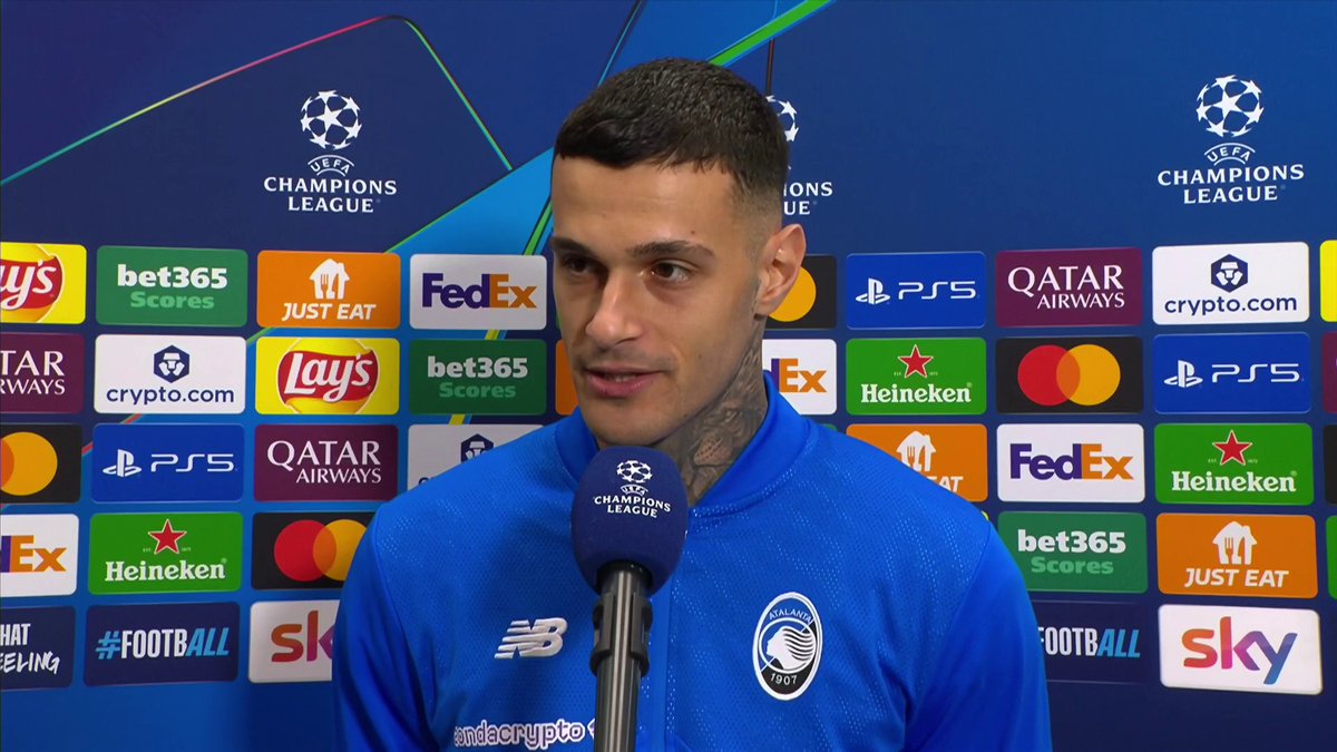 "This is our mentality!" Gianluca Scamacca on a special European night in Bergamo for Atalanta 🙌 TNT Sports &amp; discovery+ UK | Olivia Buzaglo