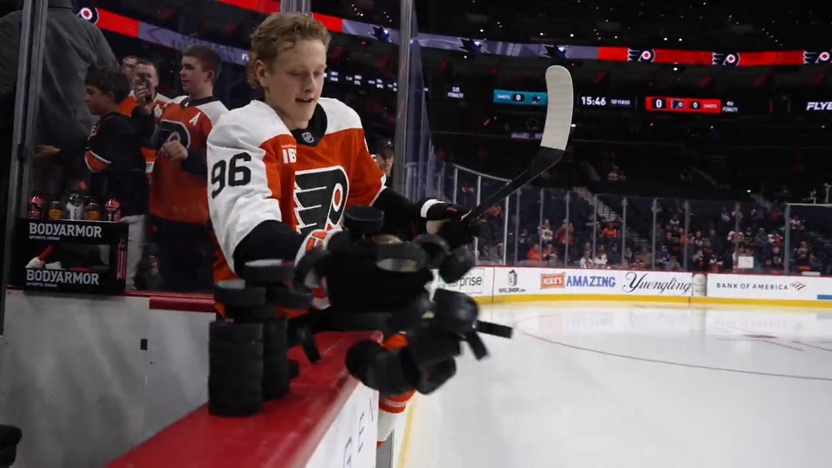 Welcome to the show, Ty Murchison! #SJSvsPHI | #LetsGoFlyers