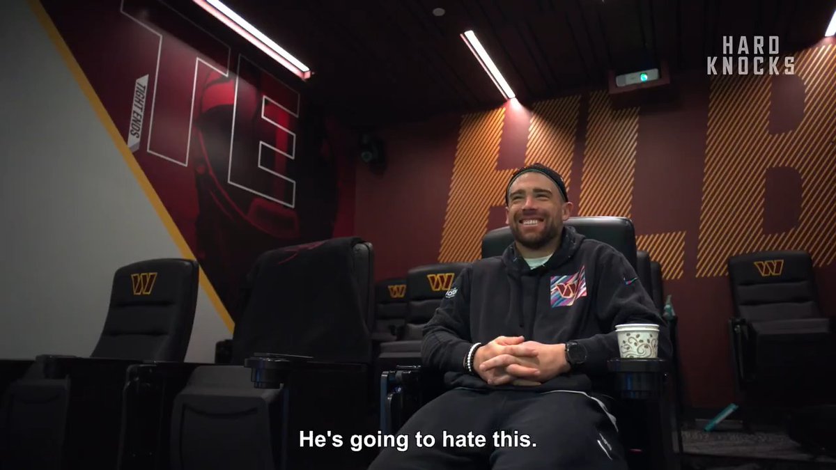 Nothing but respect for Zach Ertz ❤️ Washington Commanders Hard Knocks In Season with the NFC East tonight at 9pm ET on @HBOMax