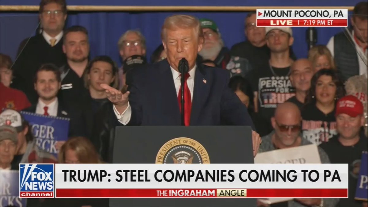 Trump: Our farmers are starting to do really well. We gave the farmers a little help, and they are so happy. The tariffs are making them rich.