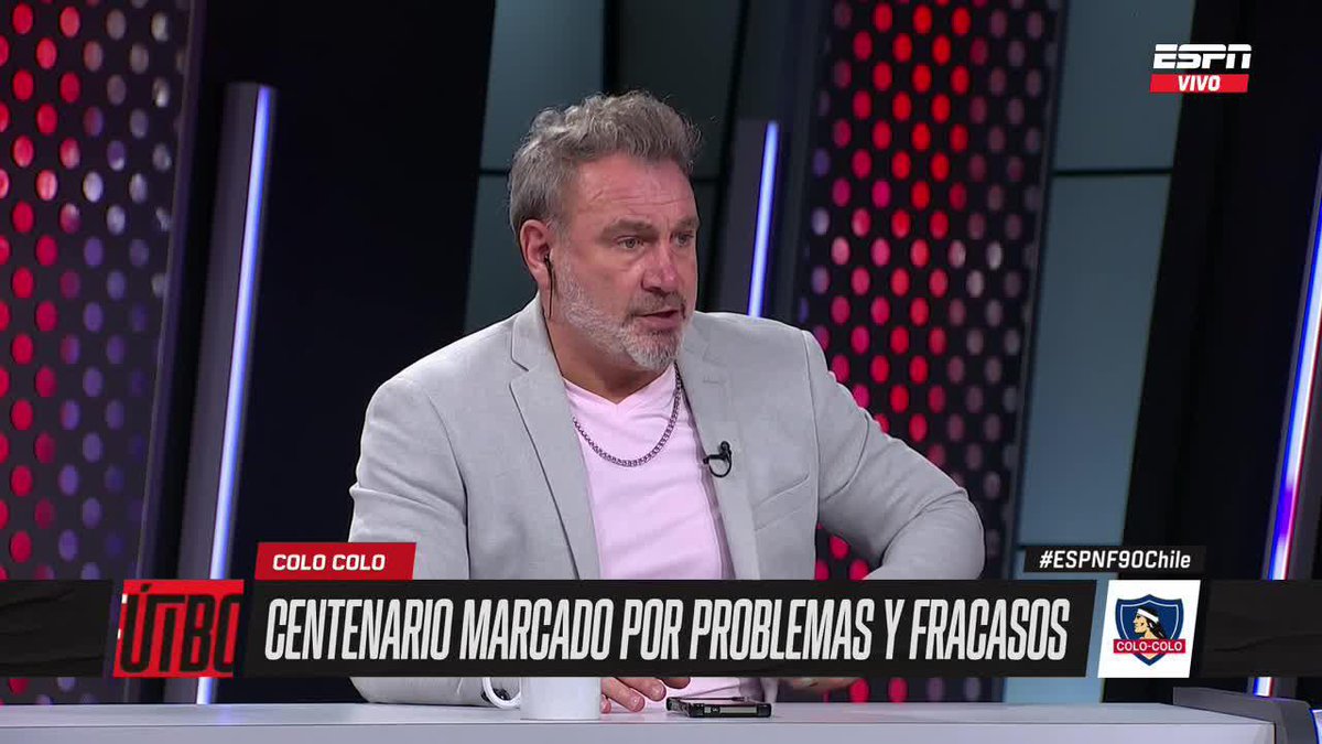 "DICES QUE AMAS A COLO COLO, QUE ES LO MÁS GRANDE Y DESPUÉS DICES QUE TE QUIERES IR, TIENES QUE MANEJARLO BIEN" Barticciotto afirmó además que "la mayor responsabilidad" del mal año del Cacique es de los jugadores. ▶️ Mira #ESPNF90Chile en el Plan Premium de #DisneyPlus