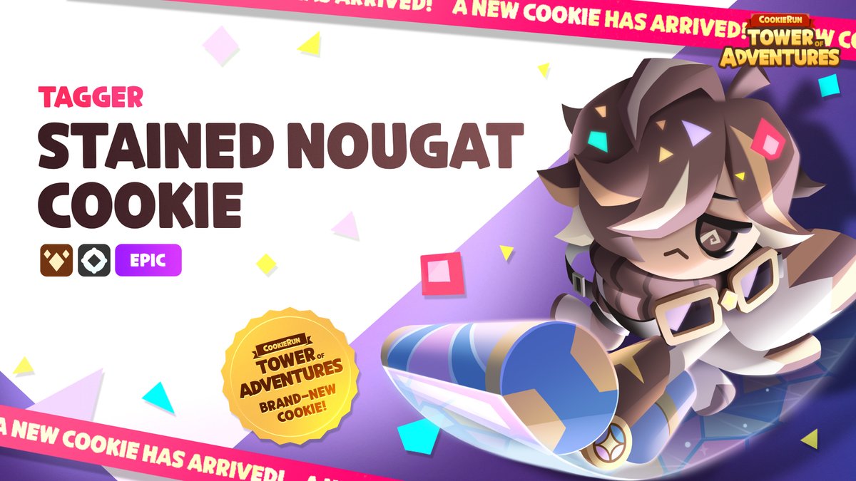 "My... My first memory was being told to protect the labyrinth..." Stained Nougat Cookie, awakened by the call to protect the glass labyrinth, has arrived in the Tower of Adventures! 🧹 Meet him now in CookieRun: Tower of Adventures! #CookieRun #TowerOfAdventures #Update