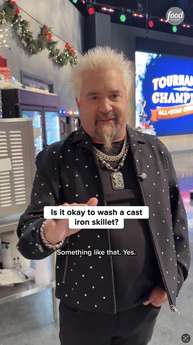 We got @guyfieri's take on our list of controversial cooking questions 👀 Don't miss the finale of #TournamentOfChampions: All-Star Christmas Wednesday at 8|7c!
