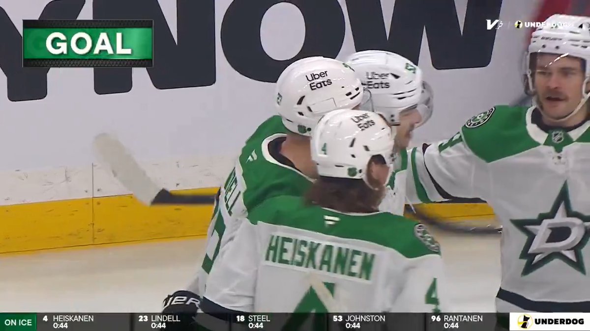 DALLAS OPENS THE SCORING 44 SECONDS IN 🌟