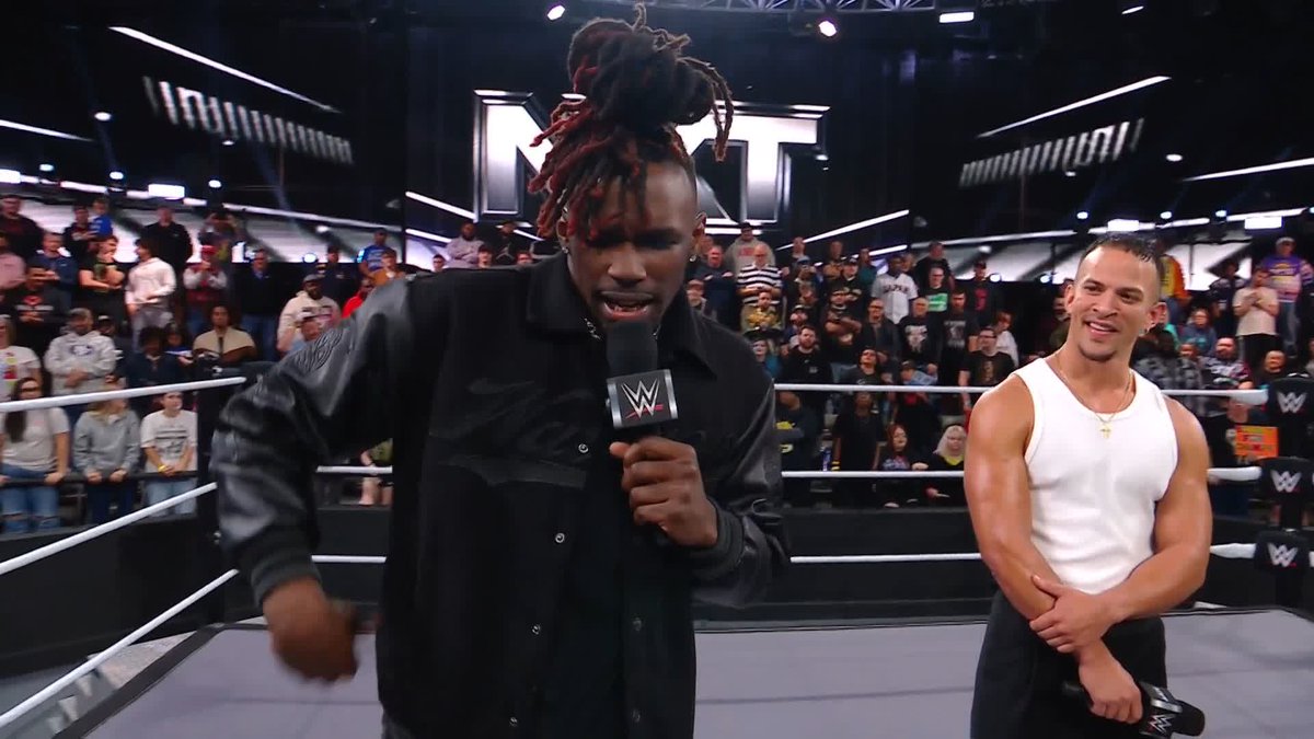 He said he wasn’t going to wait… Despite Ricky Saints' advice, Je’Von Evans wants his NXT Championship Match against Oba Femi wwe TONIGHT! 🤯
