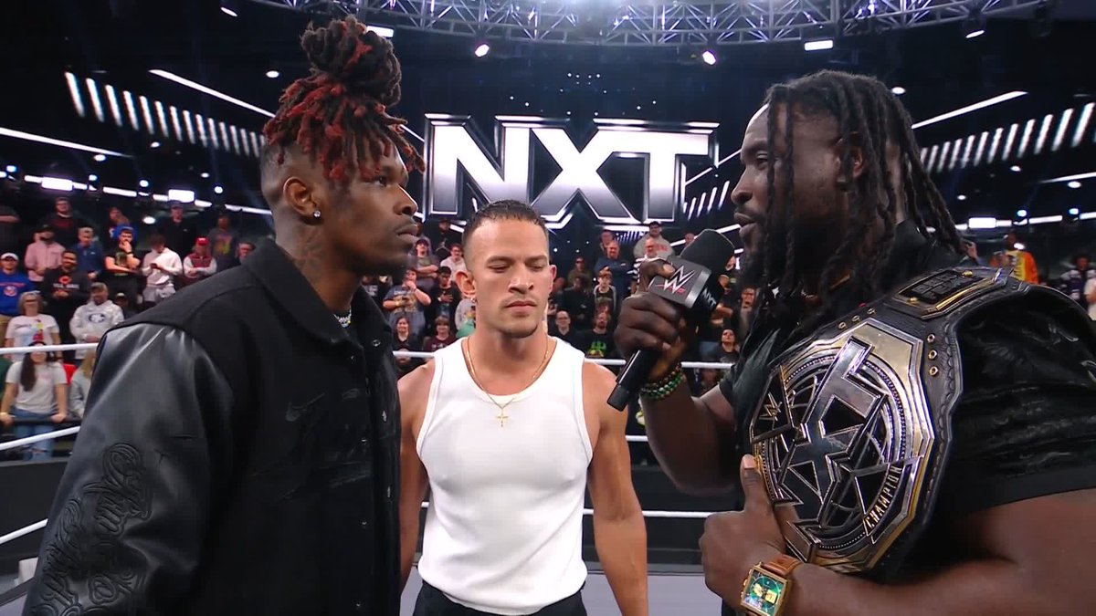 GAME. ON. Oba Femi will defend the NXT Championship against Je'Von Evans TONIGHT!!! 🤯