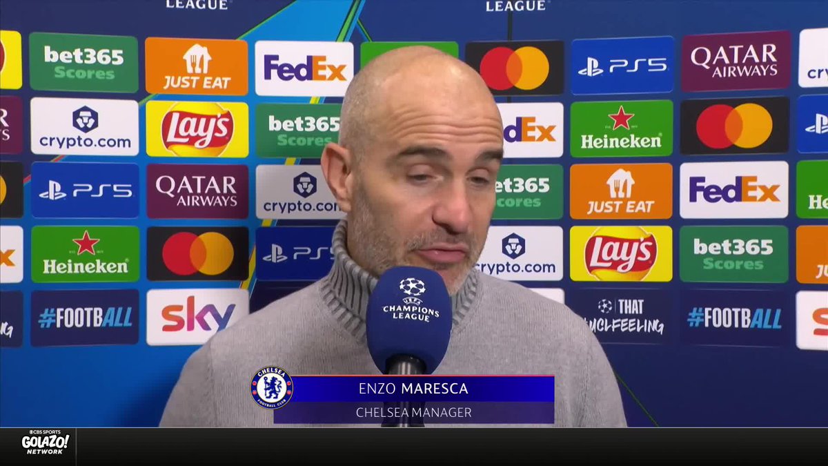 “Playing every two-days….we look like we struggle a little bit.” Chelsea manager Enzo Maresca gives his thoughts on the team’s performance after the #UCL loss to Atalanta 🎙️