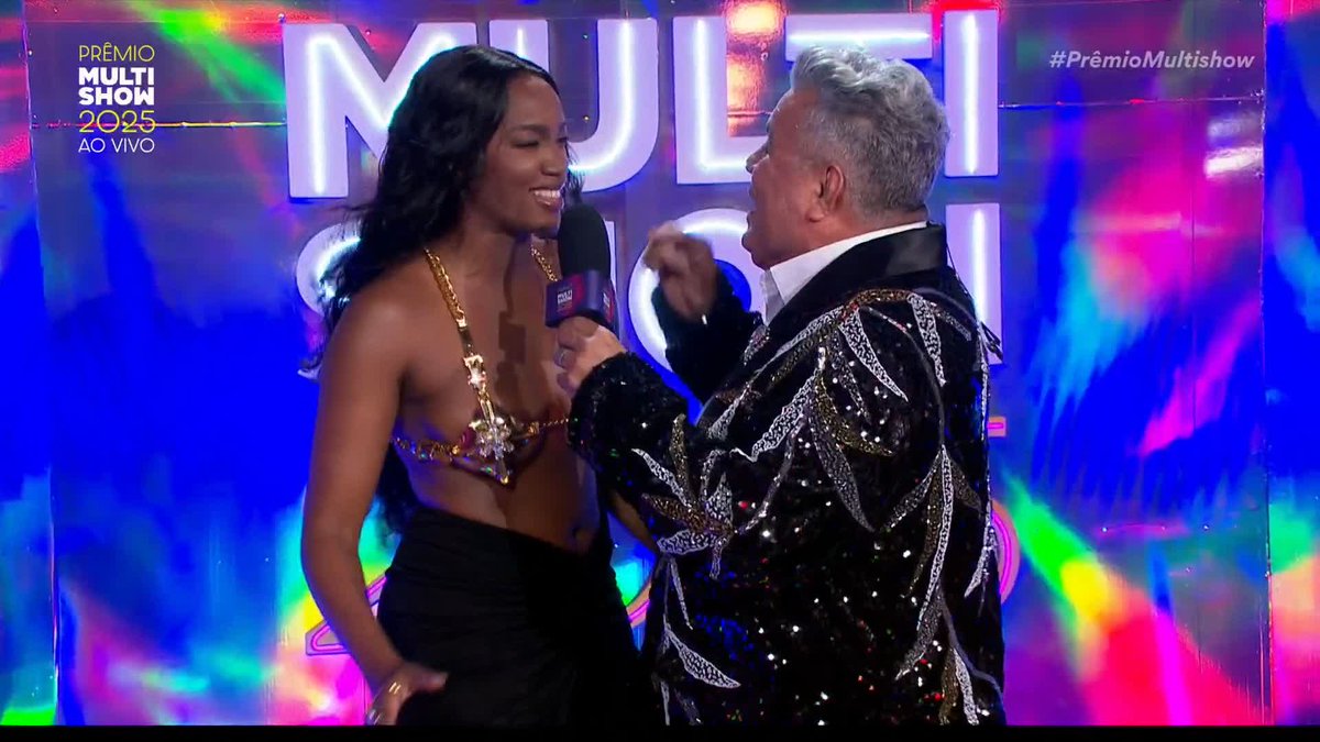 Iza revela que seu look para o Prêmios Multishow foi feito de última hora, após PERDER seu vestido planejado para o evento.