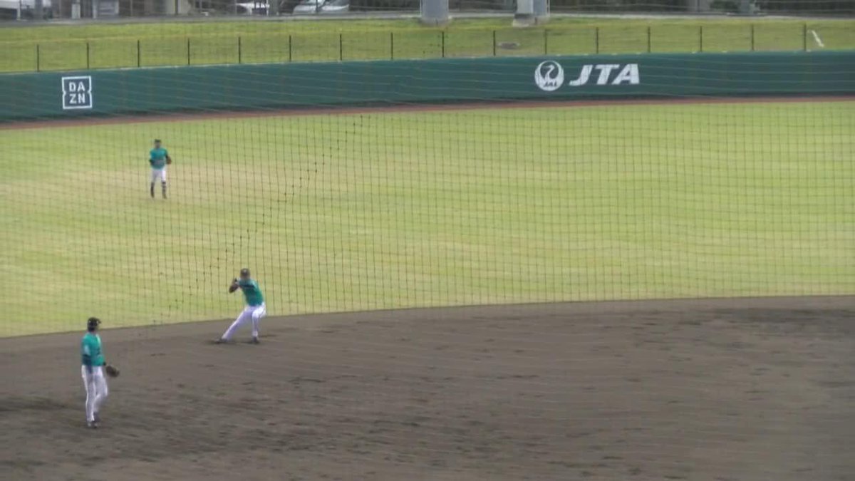 まさにショートの見せ場 三遊間深い位置からノーバン送球 今坂幸暉(オリックス)“爆肩” 披露! 実況:中村悠平 🏖️ジャパンウィンターリーグ 🆚エイサー×レキオス 🆓DAZN 無料配信中 #THEアナ #だったらDAZN #イージースポーツ