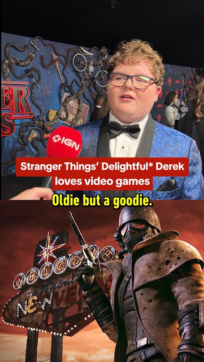 Stranger Things' D̶i̶p̶s̶h̶i̶t̶ Delightful Derek (Jake Connelly) is a fan of some delightful video games as well: