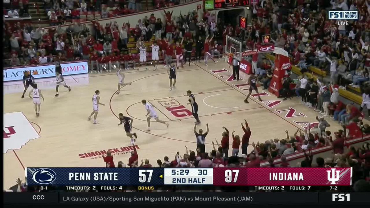 THERE'S THE INDIANA SINGLE-GAME RECORD 🤯 TEN THREES FOR LAMAR WILKERSON 🔥